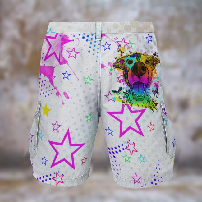 Preview: Cargohose mit Hazel - Hose, lang oder kurz, bunt, 100% Polyester, Grösse S-5XL, fester Stoff, Normale Passform, SOKA, Listenhund, AmStaff, Staff, Staffordshire, PitBull, Pit